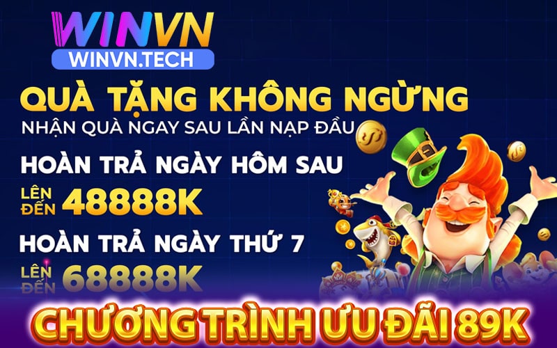 Chương trình ưu đãi 89k miễn phí của winvn