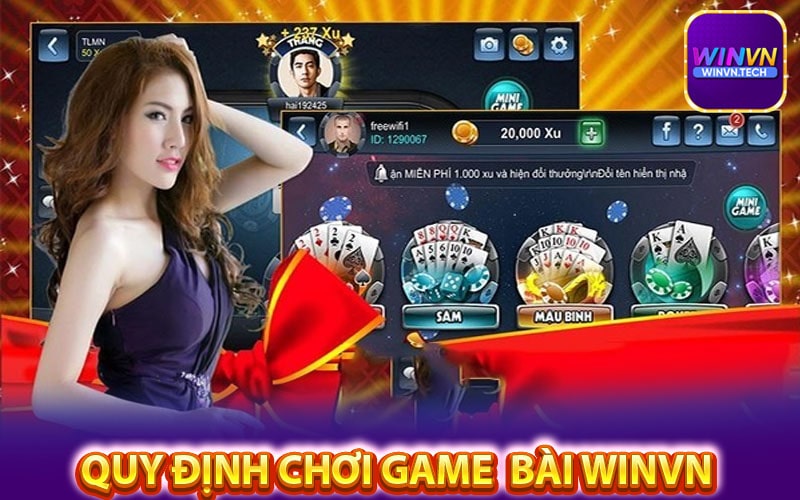 Quy định chơi game của sảnh game bài winvn 